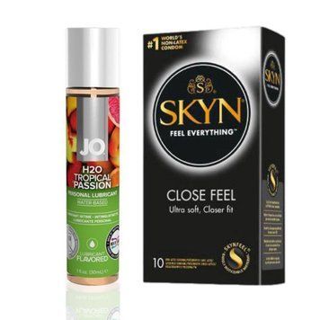 SKYN Close Feel 10 шт + Лубрикант System JO H2O &mdash; Tropical Passion(30 мл) SOS4833 фото