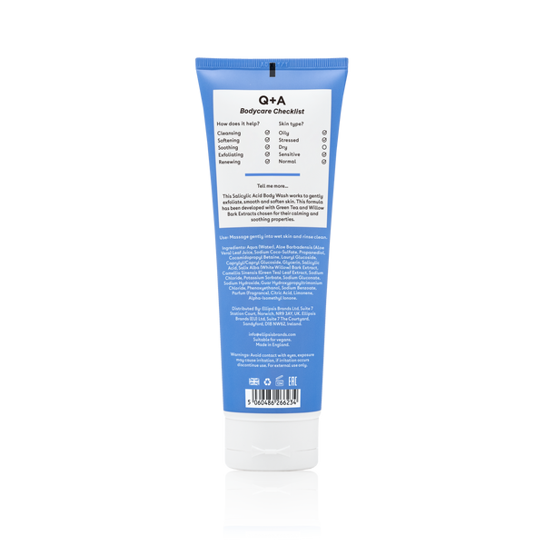 Очищуючий гель для тіла з саліциловою кислотою Q+A Salicylic Acid Body Wash 250ml 5060486266234 фото