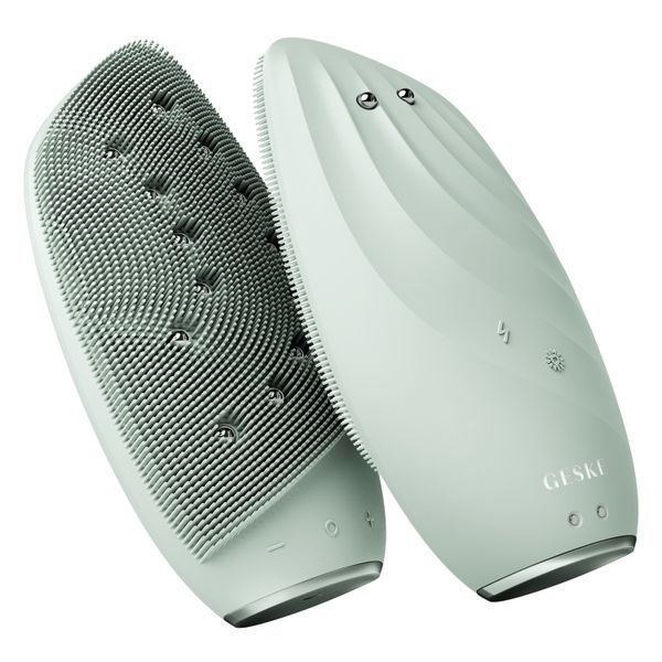 Очистительная щетка для лица GESKE Sonic Thermo Facial Brush&Face-Lifter 8в1 green HB0096 фото