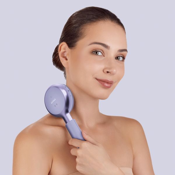 Звуковая светодиодная щетка для всего тела GESKE Sonic LED Full-Body Brush&Intensive Exfoliator 9в1 purple HB0391 фото