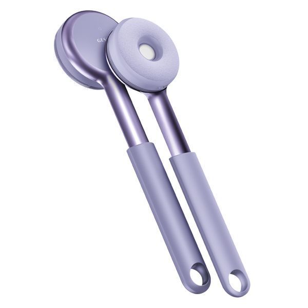 Звуковая светодиодная щетка для всего тела GESKE Sonic LED Full-Body Brush&Intensive Exfoliator 9в1 purple HB0391 фото