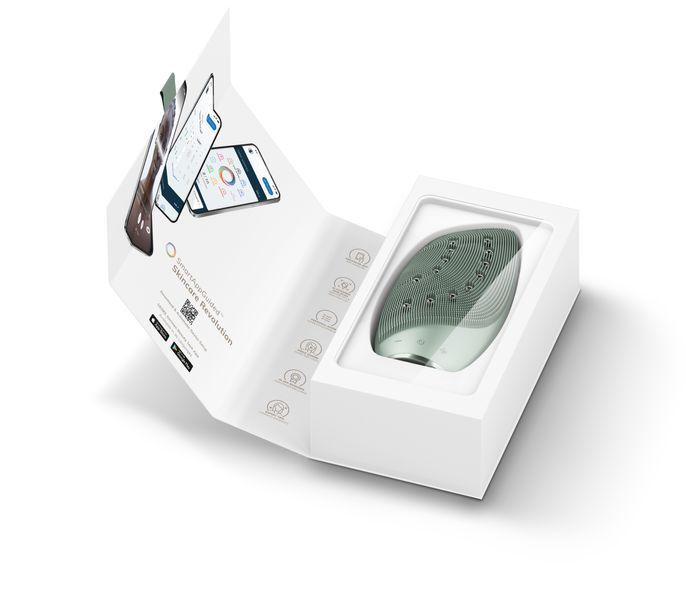 Очистительная щетка для лица GESKE Sonic Thermo Facial Brush&Face-Lifter 8в1 green HB0096 фото