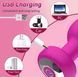 Розовая анальная пробка-вибратор с пультом дистанционного управления USB AS48 фото 4