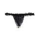 Набор Intt BRAZILIAN PANTY BLACK: трусики на резинке S-XL с жемчужным кольцом + клубничная смазка SO7129 фото 3