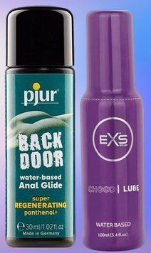 Набор лубрикантов pjur backdoor Regenerating 30 мл + EXS Choco Lube Water Based 100 мл LB539 фото