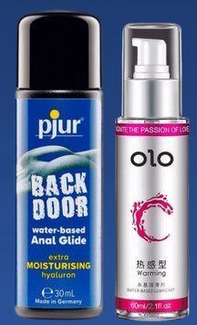 Набор лубрикантов pjur backdoor Comfort water glide 30 мл + OLO 60 мл (согревающий) LB222 фото