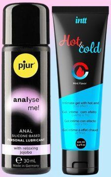 Набор лубрикантов pjur analyse me! Relaxing jojoba silicone 30 мл + Intt Hot & Cold (100 мл) LB660 фото