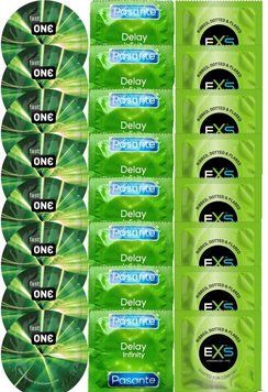 Набор 24 шт One Glowing Pleasures + Delay Infinity + EXS EXTREME 3 в 1 SOS7314 фото