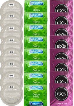 Набір 24 шт ONE Pleasure Dome + Delay Infinity + EXS Extra Thick SOS7364 фото