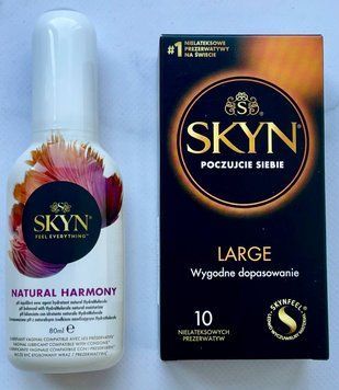 Комплект SKYN Large 10 шт - Лубрикант SKYN NATURAL HARMONY, 80 мл SOS3309 фото
