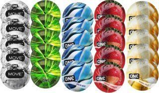 Набір з 25 шт One Move + ONE Glowing + ONE Fresh Mint + ONE Chocolate Strawberry + ONE Banana SOS8420 фото