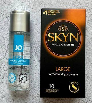 Набір Skyn Large 10 шт + Лубрикант System JO H2O ORIGINAL (60 мл)  SOS2690 фото