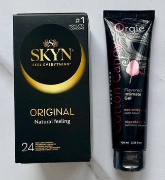 Набор Skyn ​​Original 24 шт. - Лубрикант ORGIE LUBE TUBE сахарная вата, 100 мл SOS2931 фото