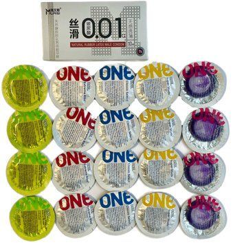 Набір з 30 шт - ONE Super Studs, Classic Select, Extreme Ribs, Glowing Pleasures, Flavor Waves та MUAISI White SOS1353 фото