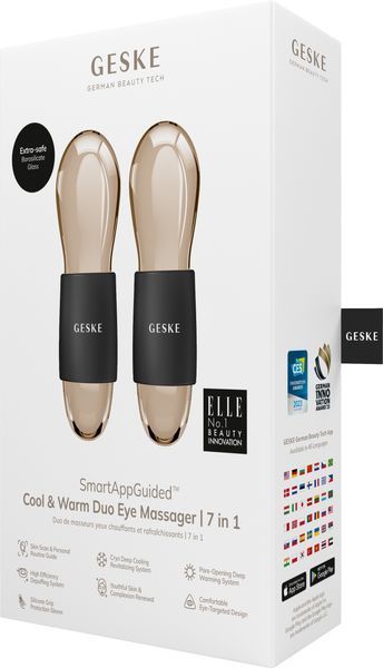 Двойной массажер для глаз GESKE Cool&Warm Duo Eye Massager 7в1 gray HB0320 фото
