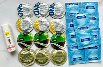 Набір 22 шт ONE Classic, Vanish, Flavor Waves , Super Studs - Pasante Cooling + pjur my glide 30 мл SOS1781 фото
