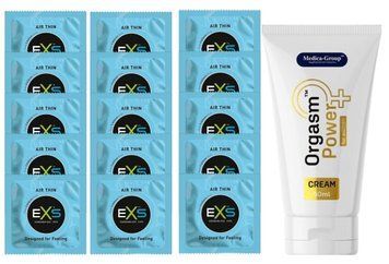 Комплект EXS Air Thin 15 шт + Medica-Group Orgasm Power for Women SOS14785 фото