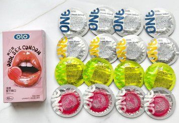 Набір 26 шт - ONE Super Studs, Classic, Color Sensations, Glowing Pleasures + OLO Oral Candy SOS1899 фото