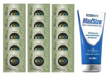 Комплект EXS Snug Fit 15 шт + Swiss Navy Max Size Cream, 150 мл SOS14892 фото