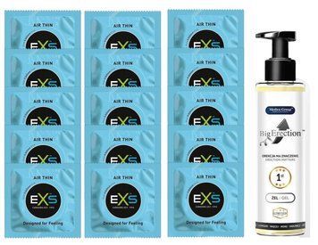 Комплект EXS Air Thin 15 шт + Big Erection, 150 мл SOS14755 фото