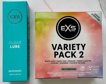 Комплект EXS Mixed Variety Pack 2, 48 шт + Лубрикант EXS Clear Lube 100 мл SOS3209 фото