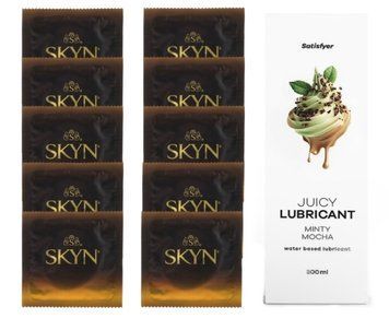 Комплект SKYN passion daiquiri 10 шт. + Лубрикант Satisfyer Juicy Lubricant Minty Mocha 300 мл SOS12615 фото