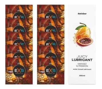 Комплект: EXS CRAZY COLA 10 шт. + Лубрикант Satisfyer Mango & Passion 300 мл SOS11423 фото