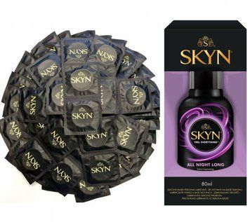 Набір Skyn Original 50 шт та Лубрикант Skyn All Night Long 80 мл SK141 фото