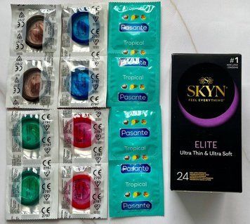 Набор Skyn ​​Elite 24 шт + Pasante Tropical 4 шт + Pasante Mint, Blueberry, Strawberry, Chocolate 8 шт SOS3031 фото