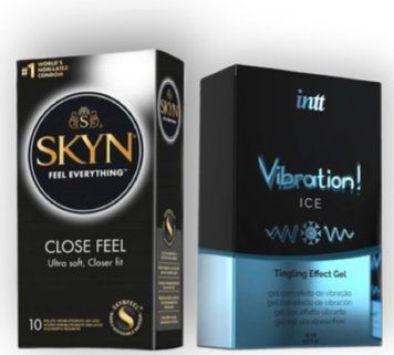SKYN Close Feel 10 штук + Intt Vibration Ice (15 мл) SOS6780 фото