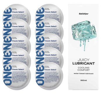 Комплект ONE Classic 10 шт. + Лубрикант Satisfyer Juicy Lubricant Cooling Comfort (300 мл) SOS12313 фото