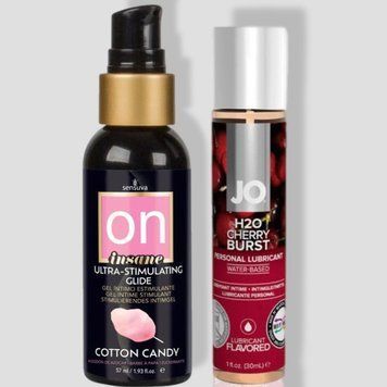 Sensuva Ultra-Stimulating On Insane Cotton Candy (57 мл) + System JO Cherry Burst (30 мл) LB103 фото