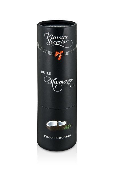 Массажное масло Plaisirs Secrets Coconut с афродизиаками, съедобное (59 мл) SO1838 фото