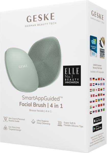 Щітка для обличчя GESKE Facial Brush 4в1 green HB0052 фото