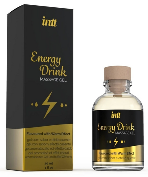 Інтимний масажний гель із вибуховим ароматом енергетика INTT Energy Drink Massage Gel (30 мл) &mdash; заряд бадьорості та екстремальна пристрасть SO2926 фото