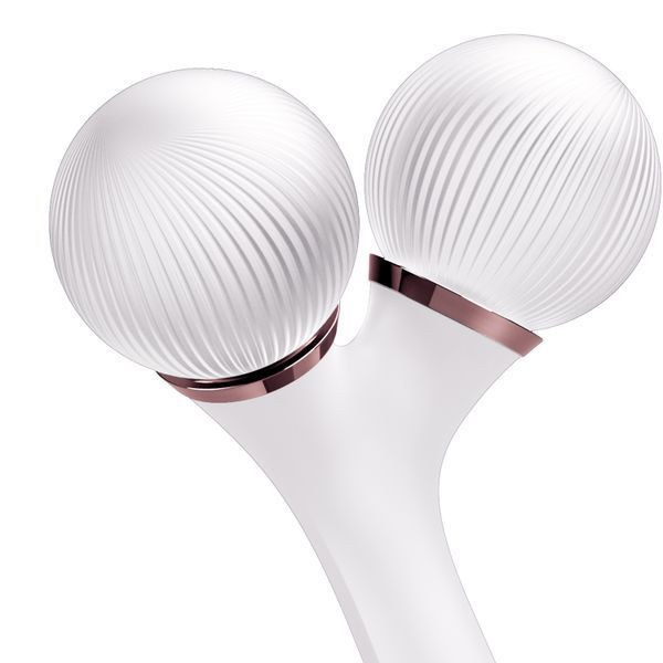 Електронний ультразвуковий ролик для обличчя та тіла GESKE Sonic Facial&Body Roller 4в1 starlight HB0032 фото