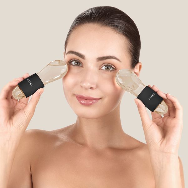 Двойной массажер для глаз GESKE Cool&Warm Duo Eye Massager 7в1 gray HB0320 фото