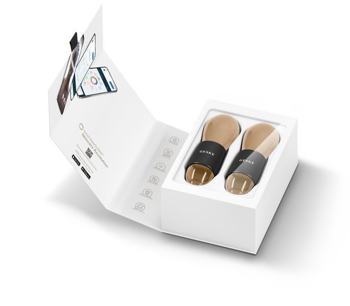 Двойной массажер для глаз GESKE Cool&Warm Duo Eye Massager 7в1 gray HB0320 фото
