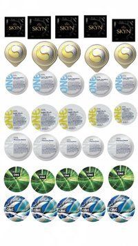 Набір One , Olo та Skyn &ndash; 35 шт : Glowing , Dome , Sensitive , Studs , Mint ; Ice Durable Fire ; Original SOS679 фото
