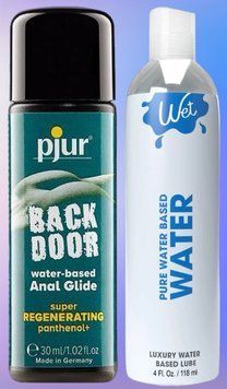 Набор лубрикантов pjur backdoor Regenerating 30 мл + Wet Pure Water Based (118 мл) LB484 фото
