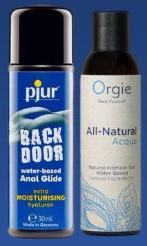 Набор лубрикантов pjur backdoor Comfort water glide 30 мл + ALL-NATURAL Acqua, 150 мл Orgie LB335 фото