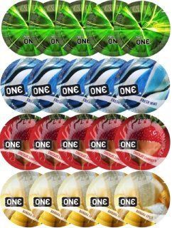 Набор с 20 шт One Glowing + ONE Fresh Mint + ONE Chocolate Strawberry + ONE Banana Split SOS8214 фото