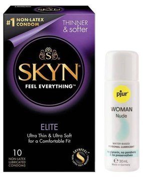 Комплект SKYN Elite 10 шт + Pjur Woman Nude 30 мл SOS13162 фото