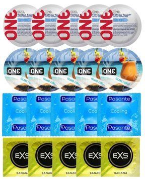 Набір 20 шт ONE Tattoo Touch + ONE Island Punch + Pasante Cooling + EXS Banana SOS7259 фото