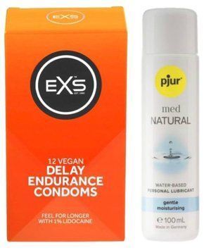Набор EXS Delay (12 шт) + pjur MED Natural Glide 100 мл SOS13462 фото