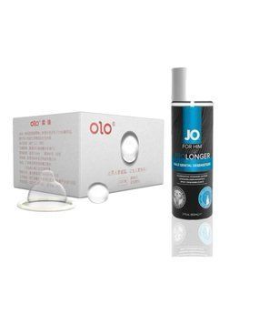 OLO Feeling Ultrathin 5шт.+Пролонгирующий спрей System JO Prolonger Spray with Benzocaine (60 мл) SOS6561 фото