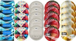 Набор из 25 шт One Oasis Premium + ONE Ribs + ONE Dome + ONEChocolateStrawberry + ONEBanana SOS8465 фото