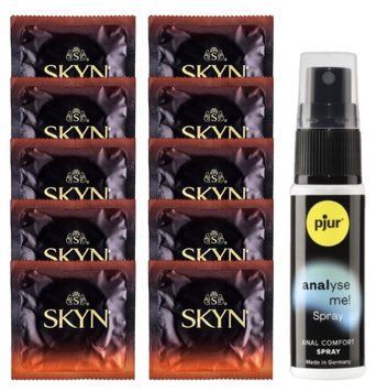 Комплект Skyn Warming 10 шт + pjur Analyse Me! (20 мл)  SOS14179 фото