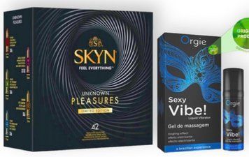 SKYN Pleasures, 42 шт + SEXY VIBE для чутливих, 15 мл ORGIE SOS6923 фото