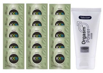 Комплект EXS Snug Fit 15 шт + Orgasm Power For Men, 50 мл SOS14887 фото